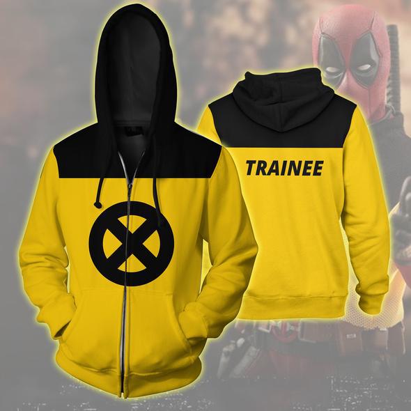 Anime Merchandise Jacket - Deadpool 2 Yellow 3D Printed Zipper