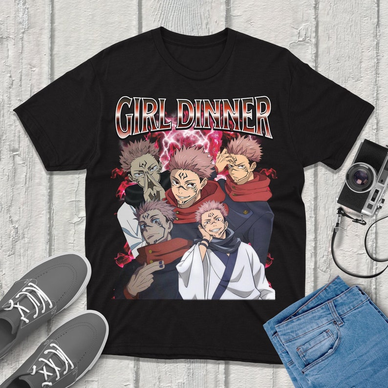 Premium Anime Merchandise - Sukuna Jujutsu-Kaisen T-Shirt Streetwear Premium Quality