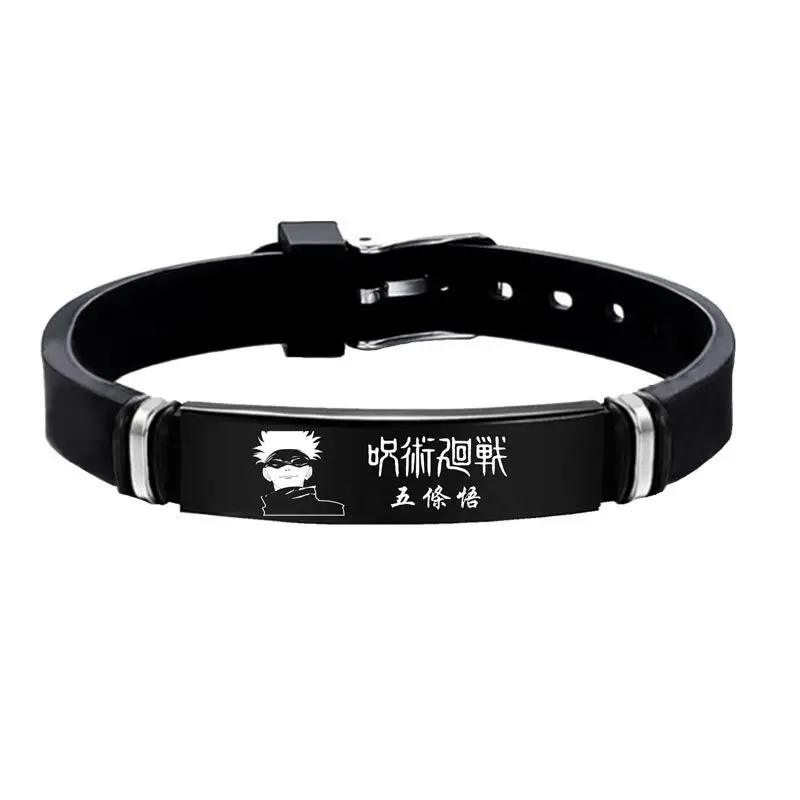 Jjk Anime Merchandise - Anime JJK Silicone Bracelet Cartoon Satoru