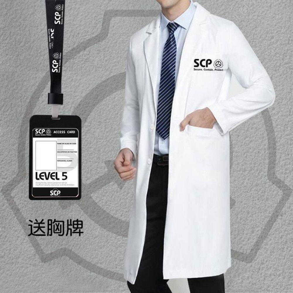 SCP Merchandise White Lab Coat - огляд і ціна Anime Merchandise Jacket