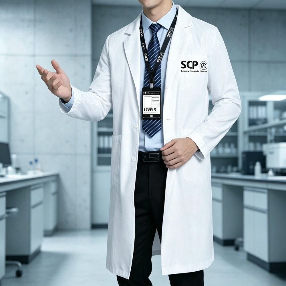 SCP Merchandise White Lab Coat - огляд і ціна Anime Merchandise Jacket
