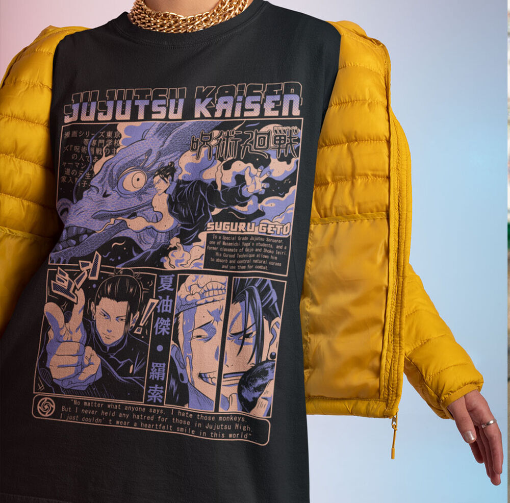 Geto T-shirt Jujutsu Kaisen Su - огляд і ціна Jjk Anime Merchandise