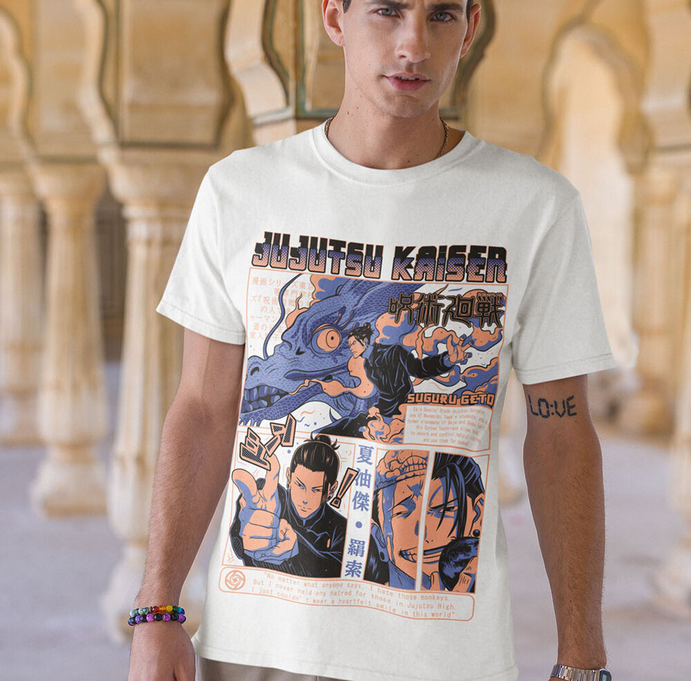 Geto T-shirt Jujutsu Kaisen Su - огляд і ціна Jjk Anime Merchandise